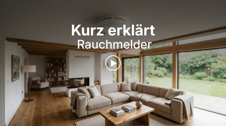 Titelbild des Kurz erklärt Videos zum Thema Rauchmelder