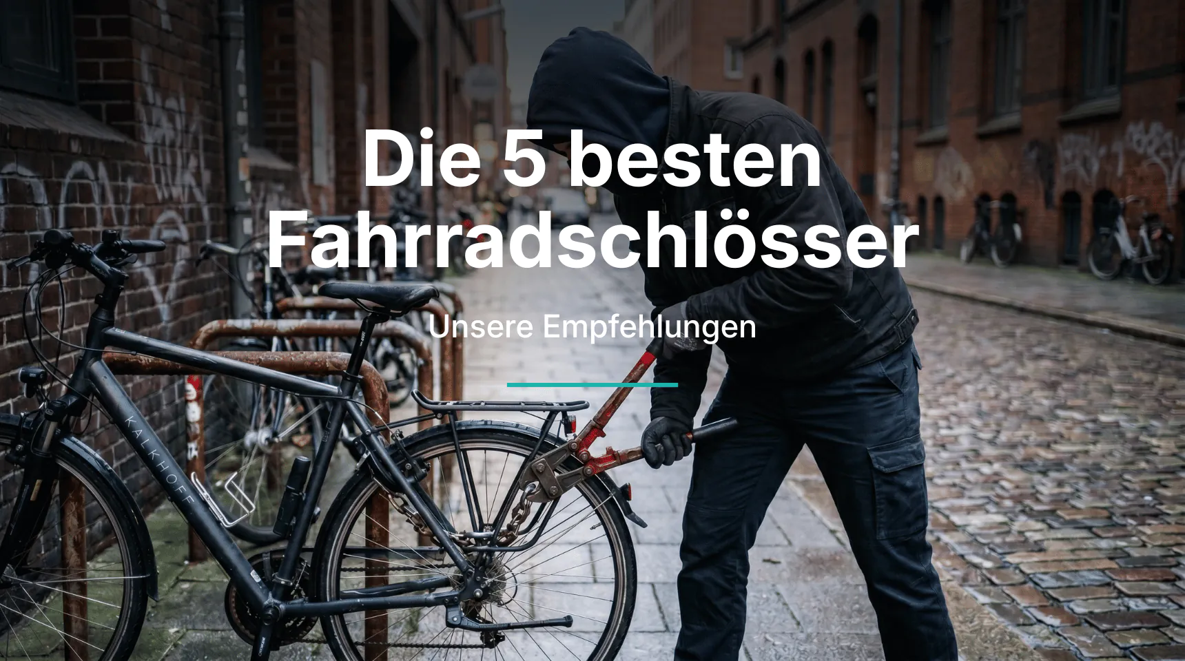 Beitragsbild zum Vergleich der fünf besten Fahrradschlösser gegen Fahrraddiebstahl | Alltagssicherheit
