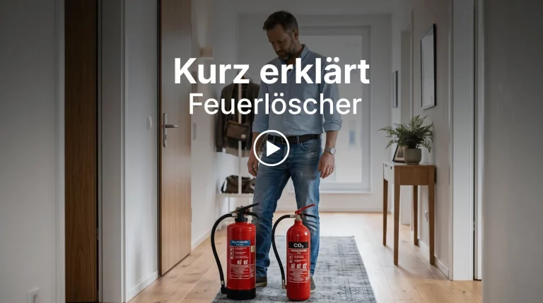 Kurz-erklärt-Video zur Auswahl des richtigen Feuerlöschers für zu Hause.