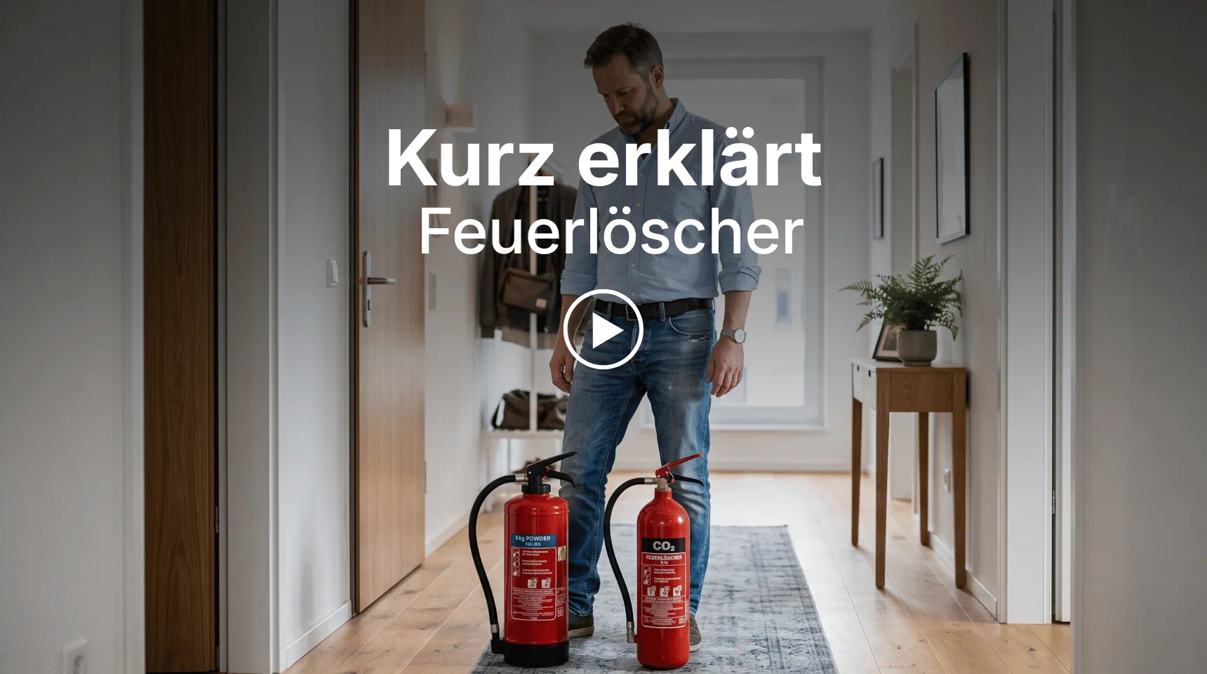 Kurz-erklärt-Video zur Auswahl des richtigen Feuerlöschers für zu Hause.